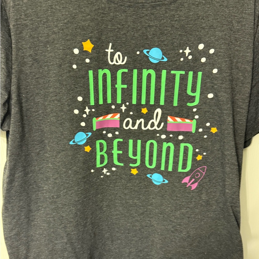 Gray women  Shirt with Space Theme